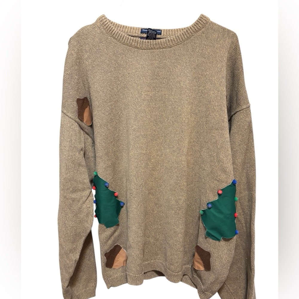 Gant Tan Fall/Christmas Hand Framed 100% cotton‎ sweater